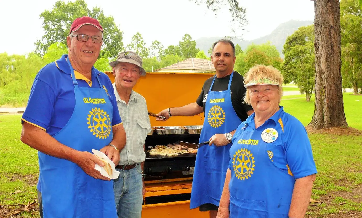 Service clubs Rotary Gloucester at the Farmers Market